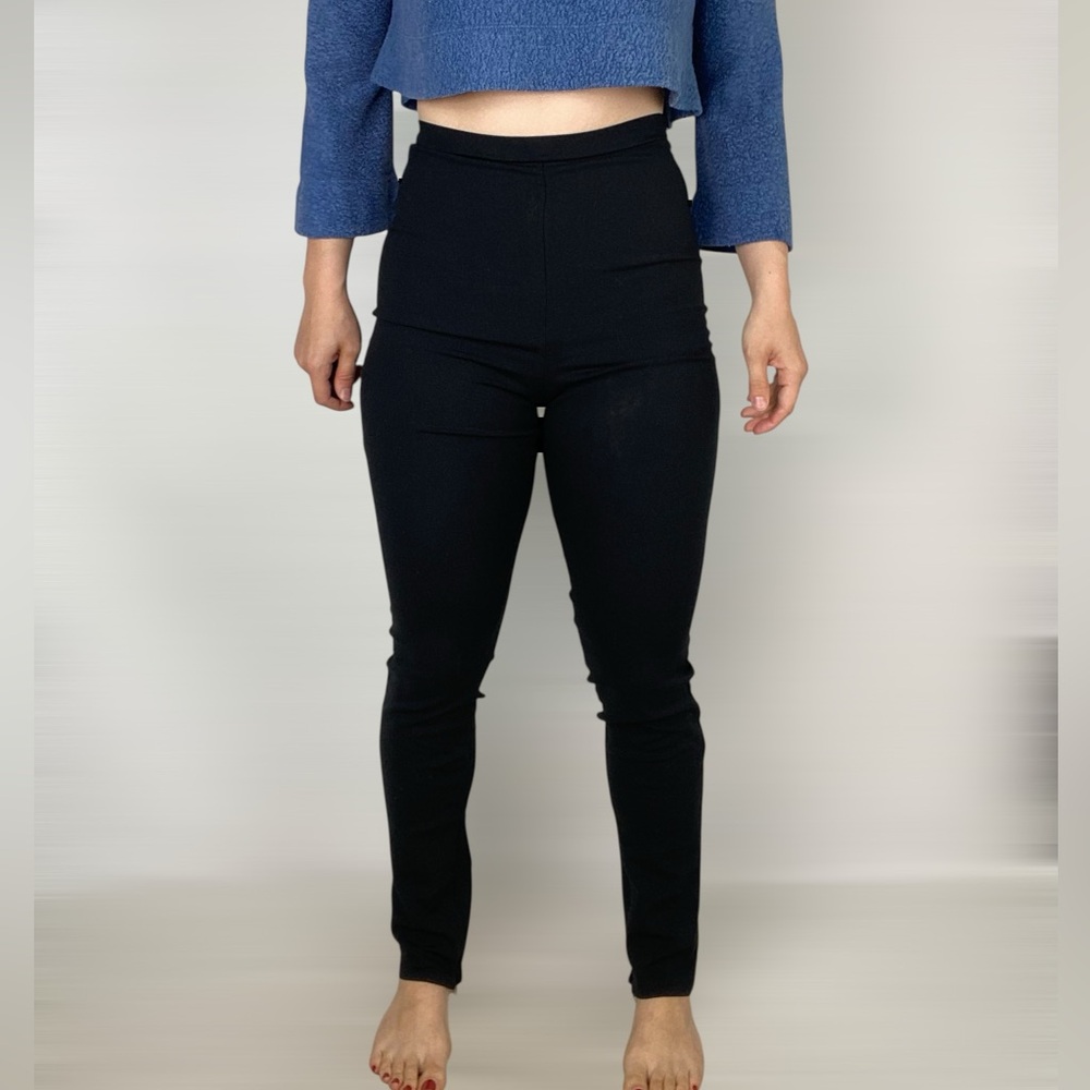 REFORMATION High Waisted Ankle Zip‎ Pant Stretchy Minimal Casual